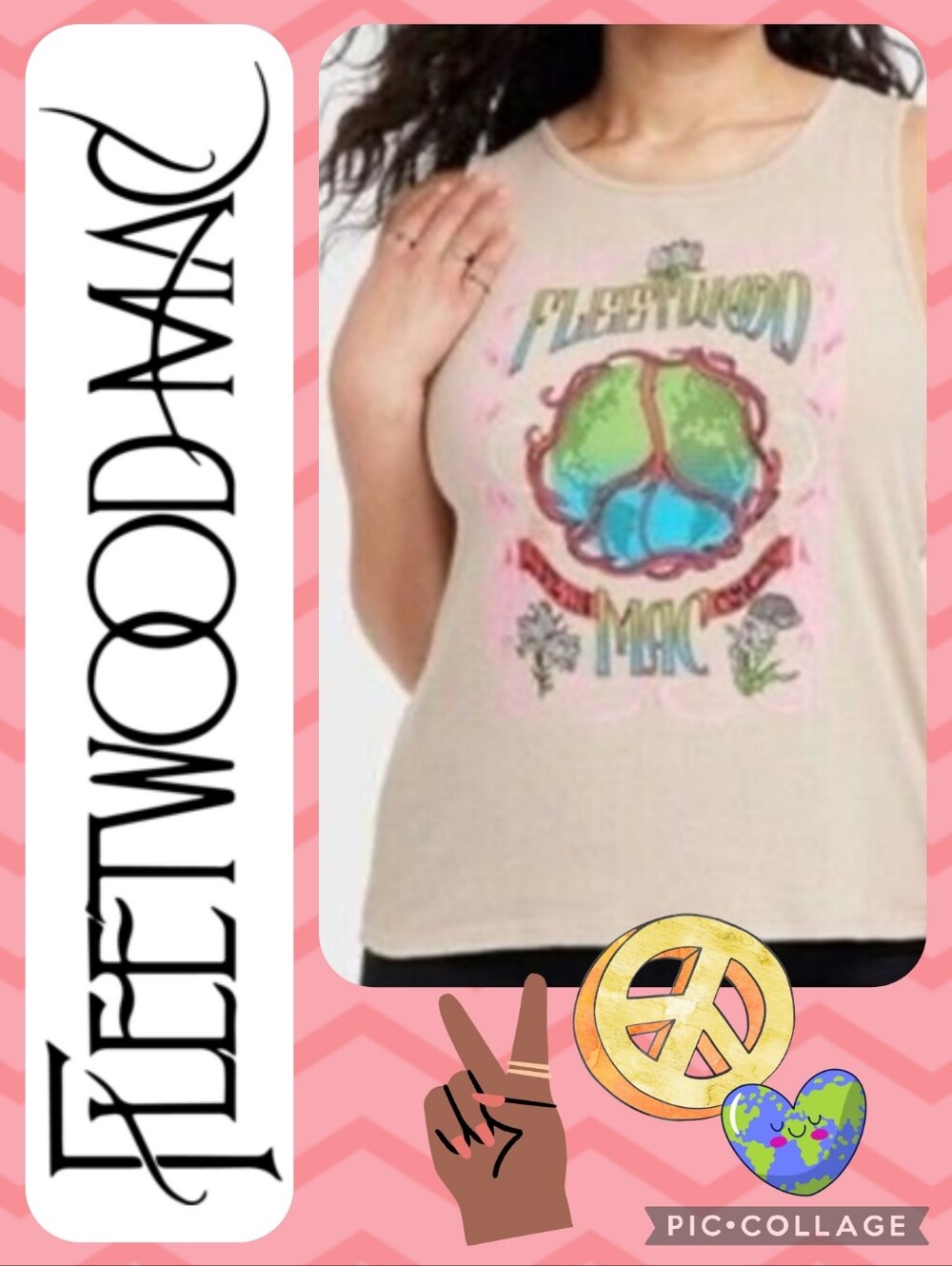 Fleetwood Mac XL Beige Tank Top